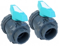 2 Kugelventile d = 50 mm