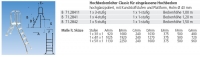 Hochbeckenleiter 1x4 und 1x1 Stufen