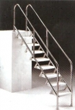 Treppe Deluxe aus V4A 8 stufig
