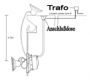 Unterwasserscheinwerfer mit Edelstahlblende