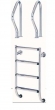 2- teilige Edelstahl- Einbauleiter 4- stufig