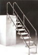 Treppe Deluxe aus V4A 7 stufig