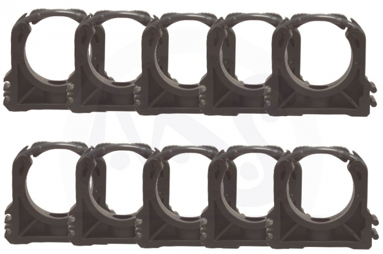 10 Stück Rohrclips Rohrhalter 50mm PVC Rohr Pool Teich ...