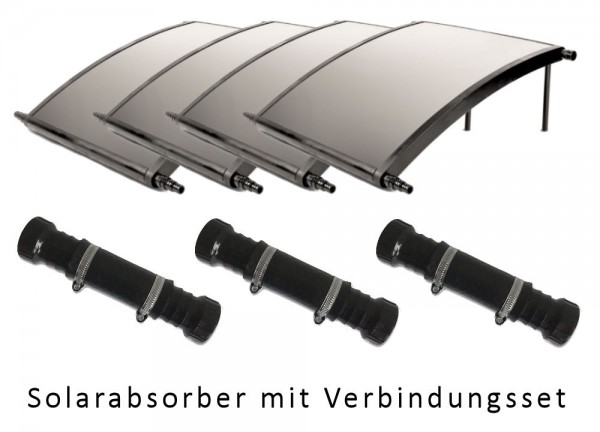 Solarabsorber Sonnenkollektor 800 4er-Set