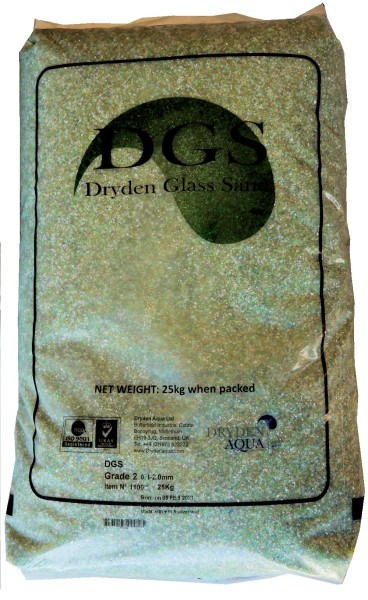 Dryden Aqua Grade 2 0,8 - 2,0 Filterglas 25 kg