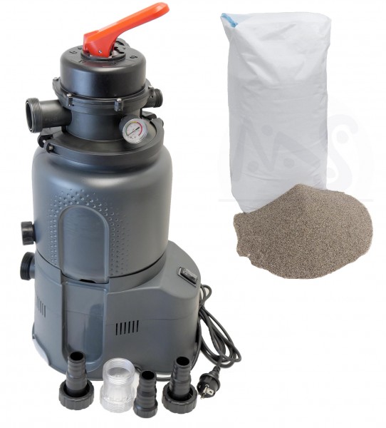 Sandfilteranlage Azuro® 2m³ inkl. 25 kg Filtersand