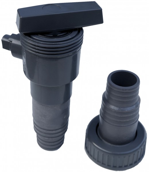 Produktbild von Kugelhahn Absperrventil Pool Mit Schlauchverbinder Pvc Gewindefitting Kugelventil Poolventil Ventil Für Garten Wasserhahn