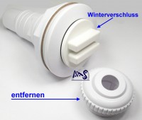 Abonda Winterstopfen Für Pool – Skimmer-Stöpsel, Edelstahl & Silikon, Verschiedene Größen (25-63 Mm), Für Überwinterung