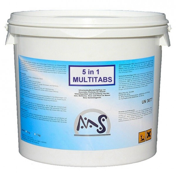 Multifunktions-Chlor 5 in 1 / 10 kg Eimer