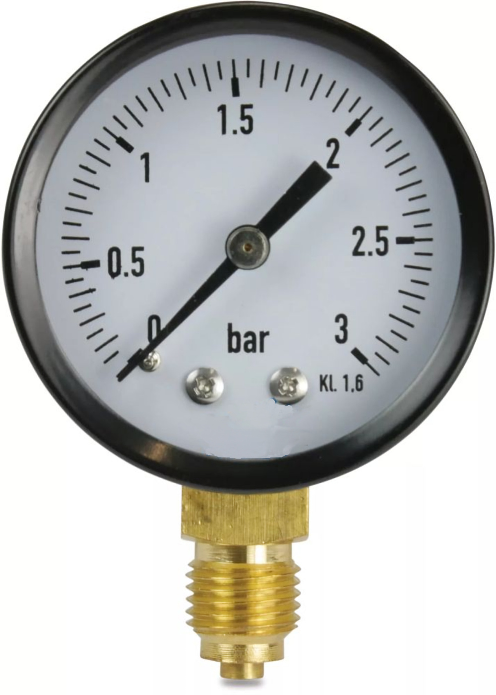 Manometer 50 mm - 1/4 Zoll 0-3 bar, Filter-Zubehör, Filteranlagen