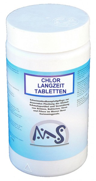 Chlortabletten Langzeit 1 kg Dose