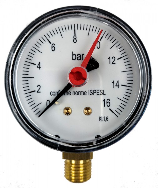 Manometer mit verstellbarem Zeiger