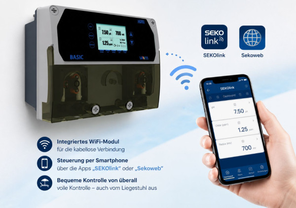 Dosieranlage VA DOS Basic Chlor / pH mit WiFi