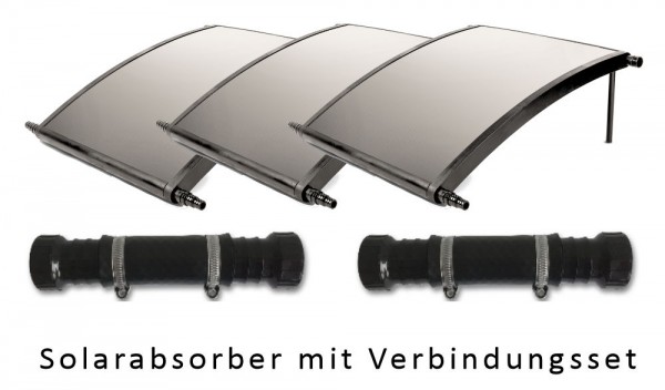 Solarabsorber Sonnenkollektor 800 3er-Set