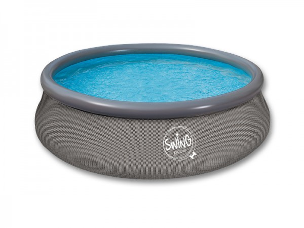 Quick-Up-Pool 3,66 x 0,91 m in Rattanoptik