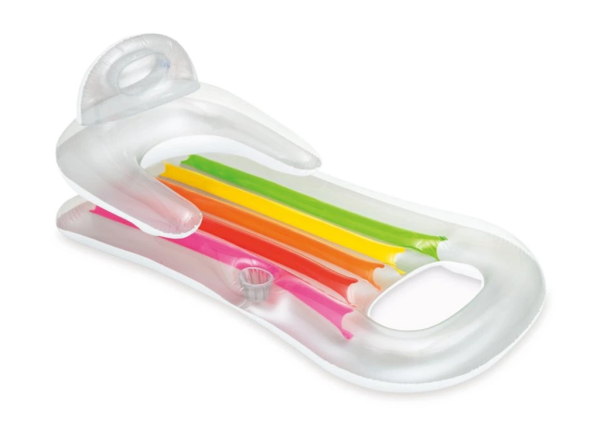 INTEX Luftmatratze Wet Set Tanning perglanz-silber