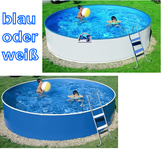 Weiß / Blau 2,40 m