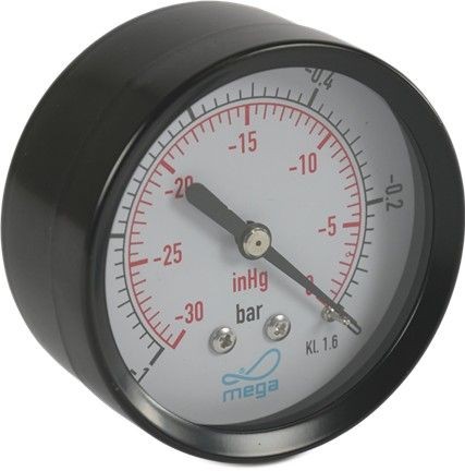 Manometer 63 mm - 1/4 Zoll Anschluß hinten - 0-4 bar