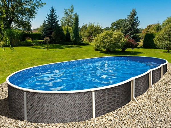 Ovalpool Rattan 5,50 x 3,70 x 1,20 m