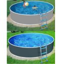Graphit / Grau Stahlwandbecken Graphit / Grau Stahlwandbecken
