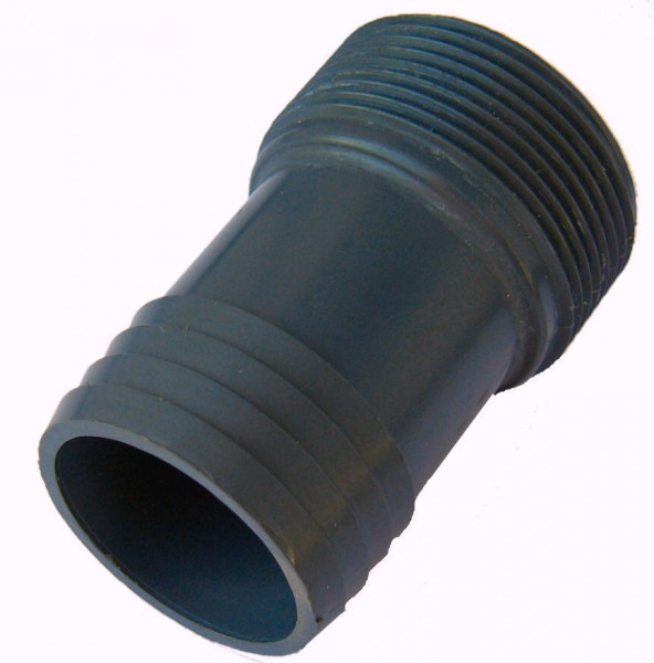 Schlauchtülle mit 1 1/2" Gewinde 38 mm Schlauch