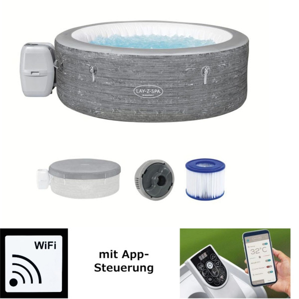 Whirlpool Bestway® App LAY-Z-SPA® ECO WLAN AirJet™ Ø 196 x 66 cm