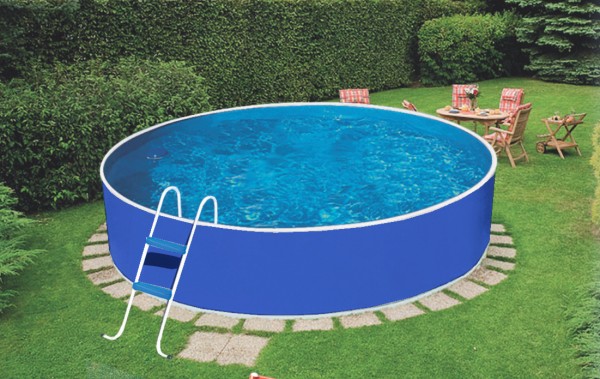 Retoure-Ware Schwimmbecken blau 2,40m x 0,90m ohne Filter