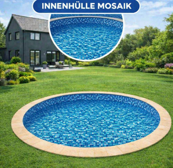 Poolfolie Ibiza 6,0 x 1,50 m / 0,60 mm / Mosaik