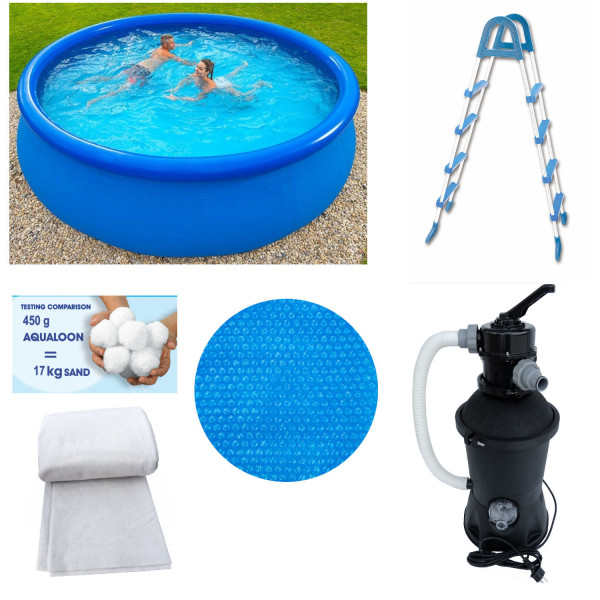 Quick-Up-Pool 4,57 x 1,07 m STARTER-SET