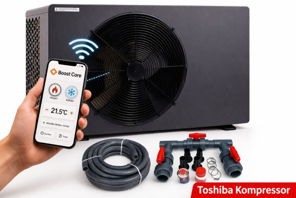 Wärmepumpen-Set BP-85HS-A 8,45 kW mit WiFi mit Verrohrungs-Set