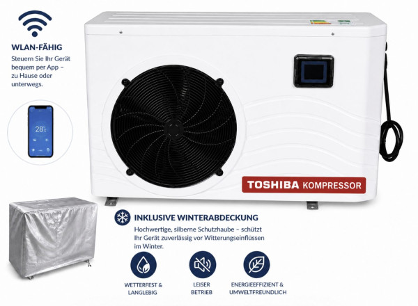 WS Pro 10 Wärmepumpe 9,5 kW mit WiFi App-Steuerung