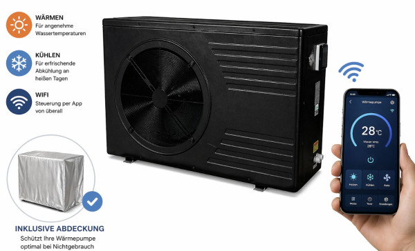 Wärmepumpe Black 8 mit WiFi 7,6 kW