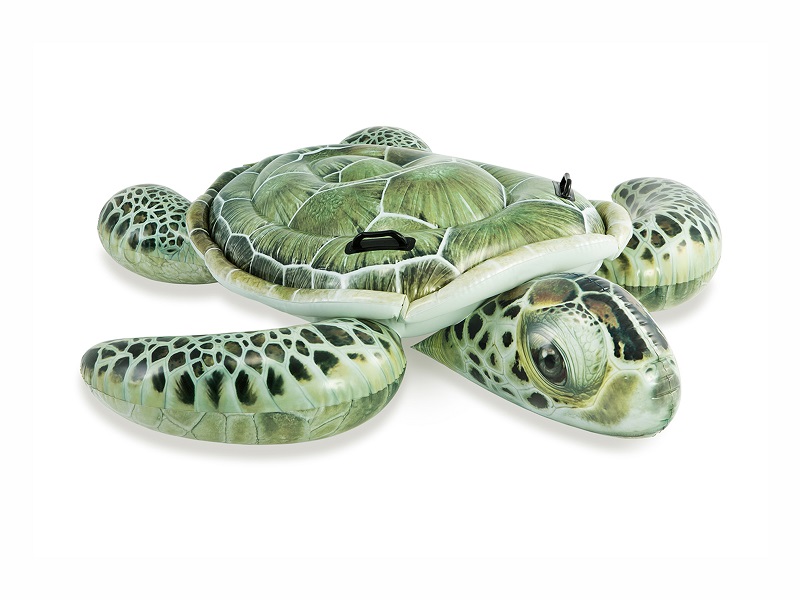 1 Badetier Schildkröte Luftmatratze Wasserschildkröte Pool Wasser-Reittier Intex 