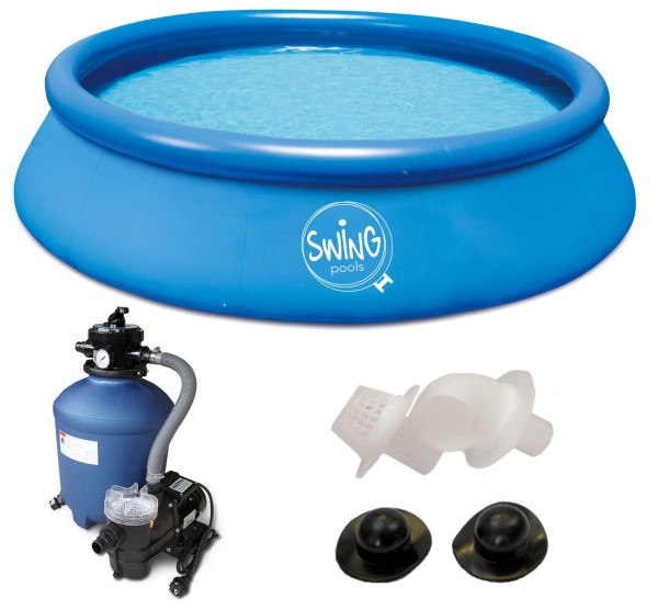 Quick-Up-Pool 4,57 x 1,07 m mit Sandfilter Trend Top 380