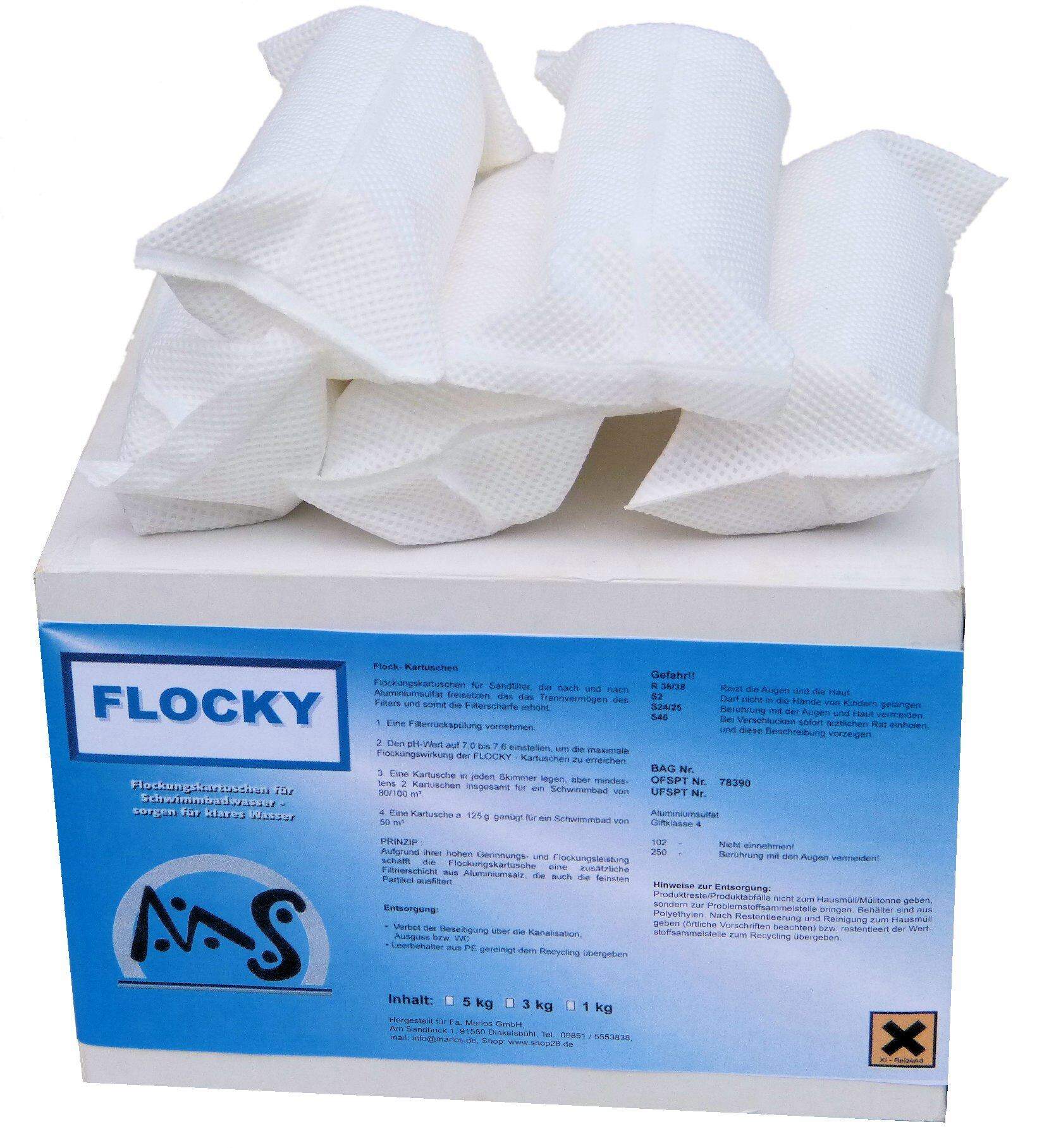40 stuck flockkissen flockungsmittel flock pool flockkartuschen flockmittel 5 kg ebay
