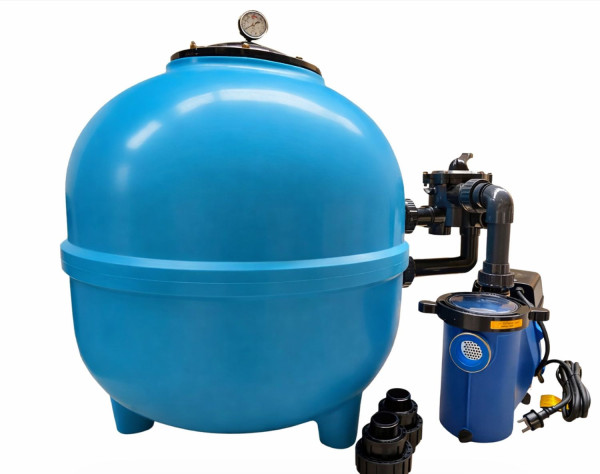 Sandfilteranlage DK15 InverEasy Inverter-Wechselrichter-Pumpe 15 m³/h mit Sandfilterbehälter 615 mm