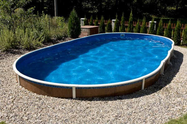 Pool Mate Laubnetz Für Oberirdische Pools – Oval, 3,7x7,3 M, Inkl. Seilwinde & Kabel